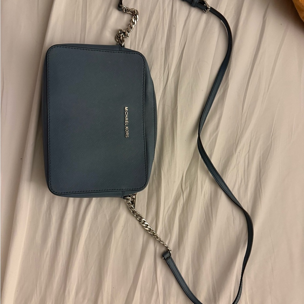 Michael Kors Slate Blue Crossbody Bag